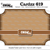 Crealies Cardzz Dies No. 619 Double Ticket Card (CLCZ619)
