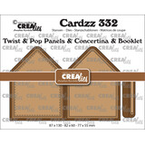 Crealies Cardzz Dies No. 332 Twist & Pop A6 Panels & Concertina Card & Booklet House (CLCZ332)