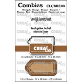Crealies Combies Stempel + Stans No. 3 Stempelset Kerst (teksten + tags/labels) (CLCBKE03)