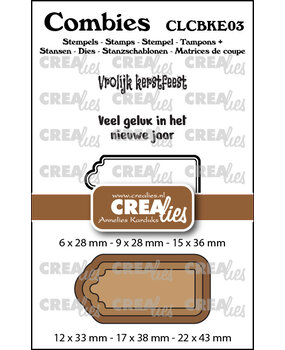 Crealies Combies Stempel + Stans No. 3 Stempelset Kerst (teksten + tags/labels) (CLCBKE03) Crealies Combies Stempel + Stans No. 3 Stempelset Kerst (teksten + tags/labels) (CLCBKE03)