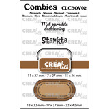 Crealies Combies Stempel + Stans No. 2 Stempelset Overlijden (teksten + tags/labels) (CLCBOV02)