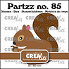Crealies Partzz Stansen No. 85 Eekhoorn (CLPartzz85)