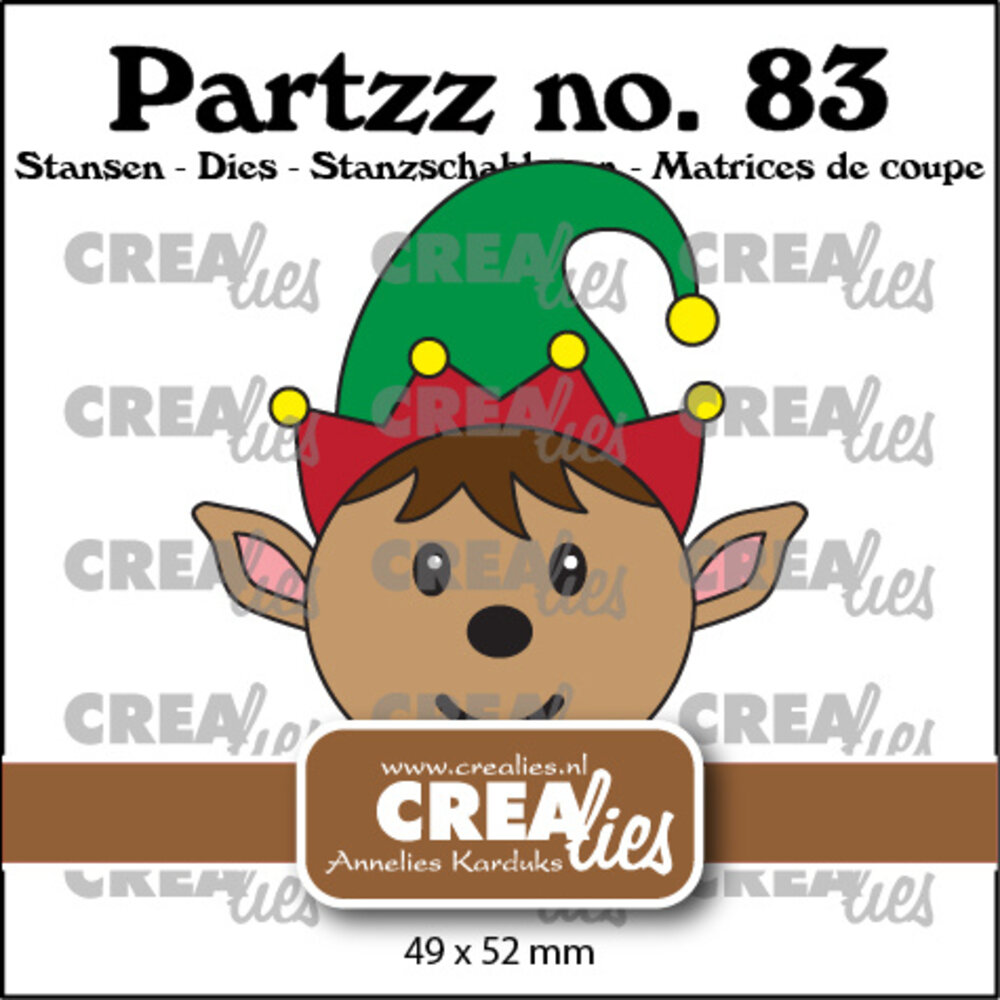 Crealies Partzz Dies No. 83 Christmas Elf (CLPartzz83)