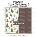 Crealies Paperzz Cozy Christmas No. 5 Trees + Brown (6pcs) (CLPZCC05)