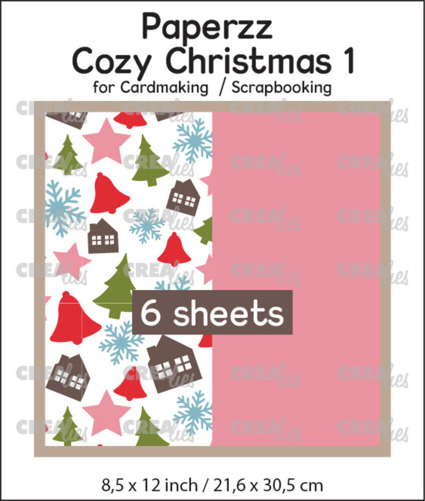 Crealies Paperzz Cozy Christmas No. 1 Divers + Rose (6pcs) (CLPZCC01) Crealies Paperzz Cozy Christmas No. 1 Divers + Rose (6pcs) (CLPZCC01)