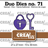 Crealies Duo Dies No. 71 Lock & Key (CLDD71) Crealies Duo Dies No. 71 Lock & Key (CLDD71)