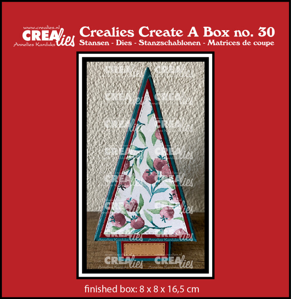Crealies Create A Box Dies No. 30 Christmas Tree Box (CCAB30)