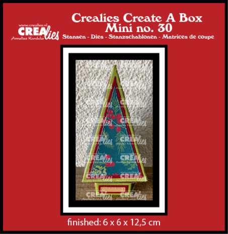 Crealies Create A Box Mini Dies No. 30 Christmas Tree Box Mini (CCABM30) Crealies Create A Box Mini Dies No. 30 Christmas Tree Box Mini (CCABM30)