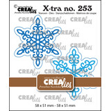 Crealies X-tra Dies No. 253 Snowflakes (With Shadow) (CLXtra253)