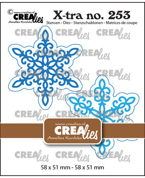 Crealies X-tra Dies No. 253 Snowflakes (With Shadow) (CLXtra253)