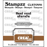 Crealies Stampzz Stamps No. 1 Stamp Set Overlijden (CLSTOV01)