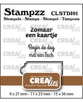 Crealies Stampzz Stamps No. 1 Stamp Set Divers (CLSTDI01)