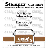 Crealies Stampzz Stempel No. 1 Stempelset Beterschap (CLSTBE01)
