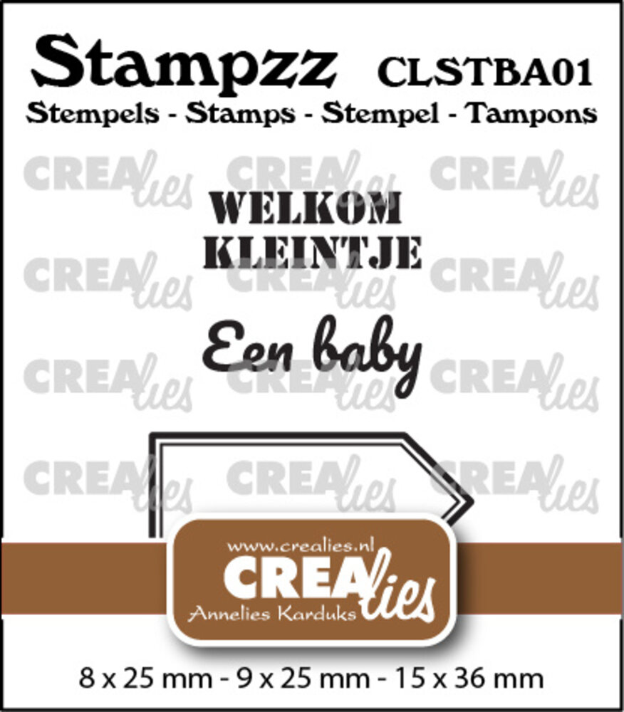Crealies Stampzz Stamps No. 1 Stamp Set Baby (CLSTBA01)