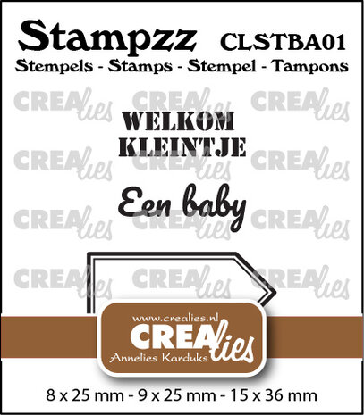 Crealies Stampzz Stamps No. 1 Stamp Set Baby (CLSTBA01)