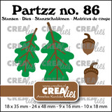 Crealies Partzz Stansen No. 86 Eikeltjes En Eikenblad (CLPartzz86)