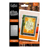 Crafter's Companion Vintage Halloween 3D Embossing Folder Trick or Treat (VHAL-3D-EF4-TRIC)