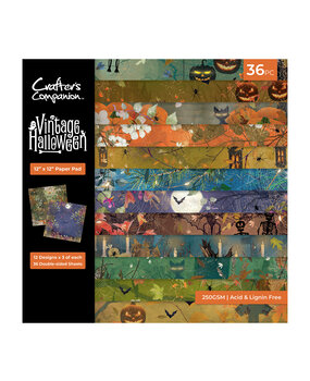 Crafter's Companion Vintage Halloween 12x12 Inch Paper Pad (VHAL-PAD12)
