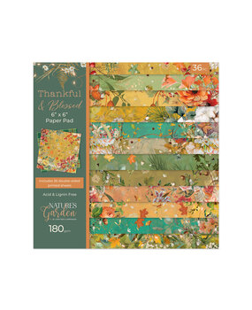 Crafter's Companion Thankful & Blessed 6x6 Inch Paper Pad (NG-TAB-PAD6)