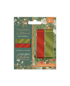 Crafter's Companion Thankful & Blessed Satin Ribbon (NG-TAB-SRIB)