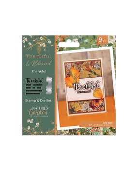 Crafter's Companion Thankful & Blessed Stamp & Die Thankful (NG-TAB-STD-THA)