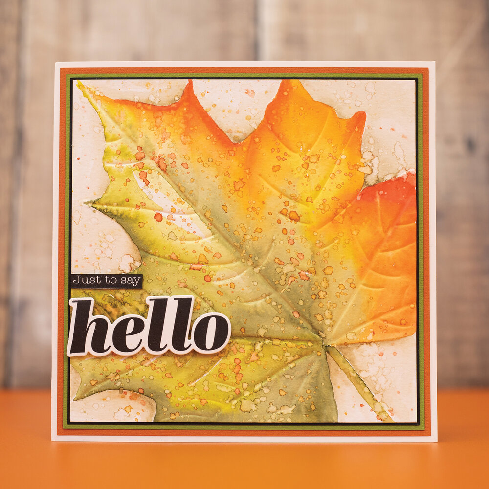 Crafter's Companion Thankful & Blessed Stamp & Die Hello (NG-TAB-STD-HELL)