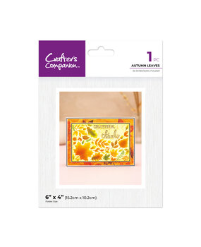 Crafter's Companion Partial 3D Embossing Folders Autumn Leaves (CC-3D-EF4-AULE)