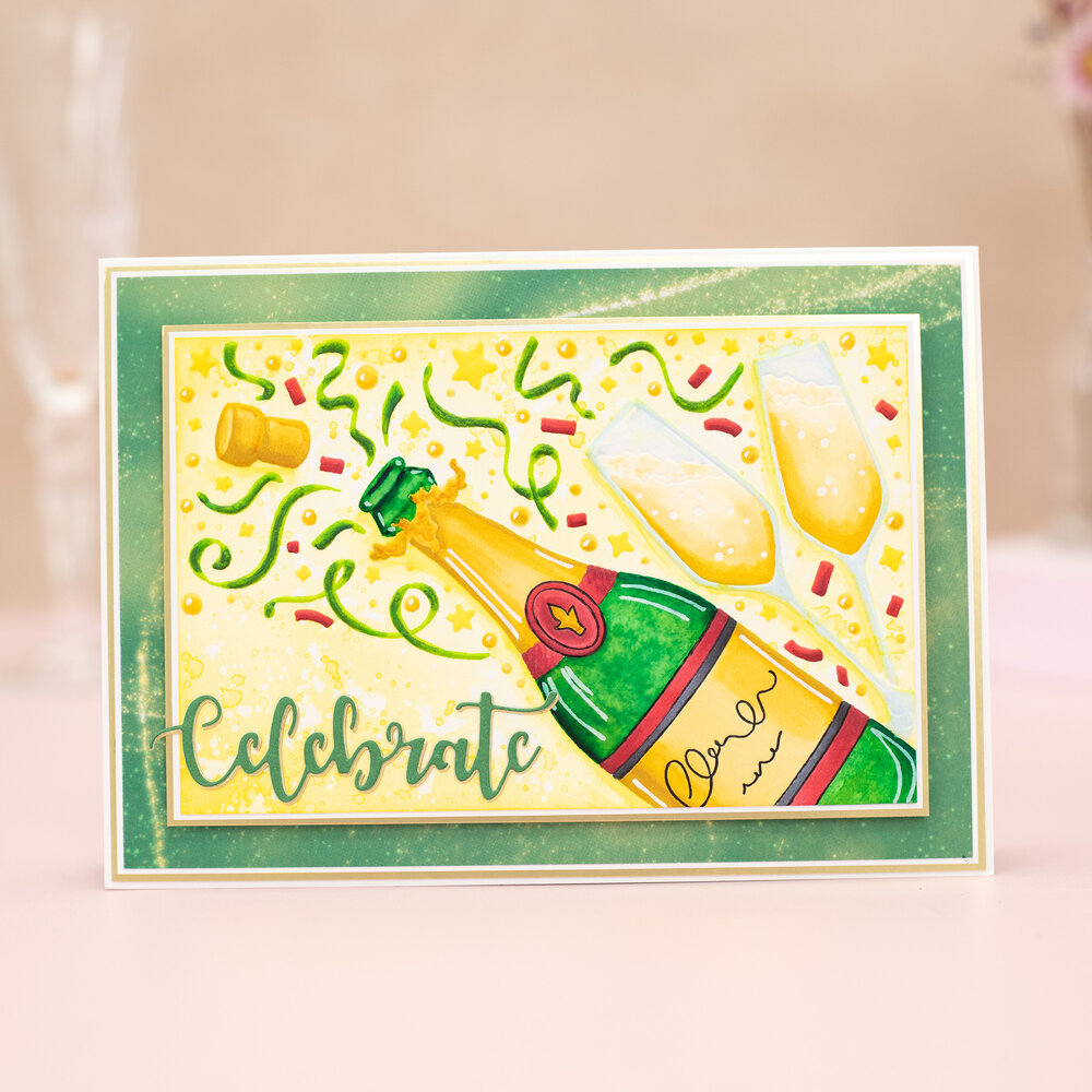 Crafter's Companion Partial 3D Embossing Folders Celebrate Champagne (CC-3D-EF4-CECH) Crafter's Companion Partial 3D Embossing Folders Celebrate Champagne (CC-3D-EF4-CECH)