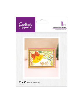 Crafter's Companion Partial 3D Embossing Folders Christmas Bells (CC-3D-EF4-CHBE)