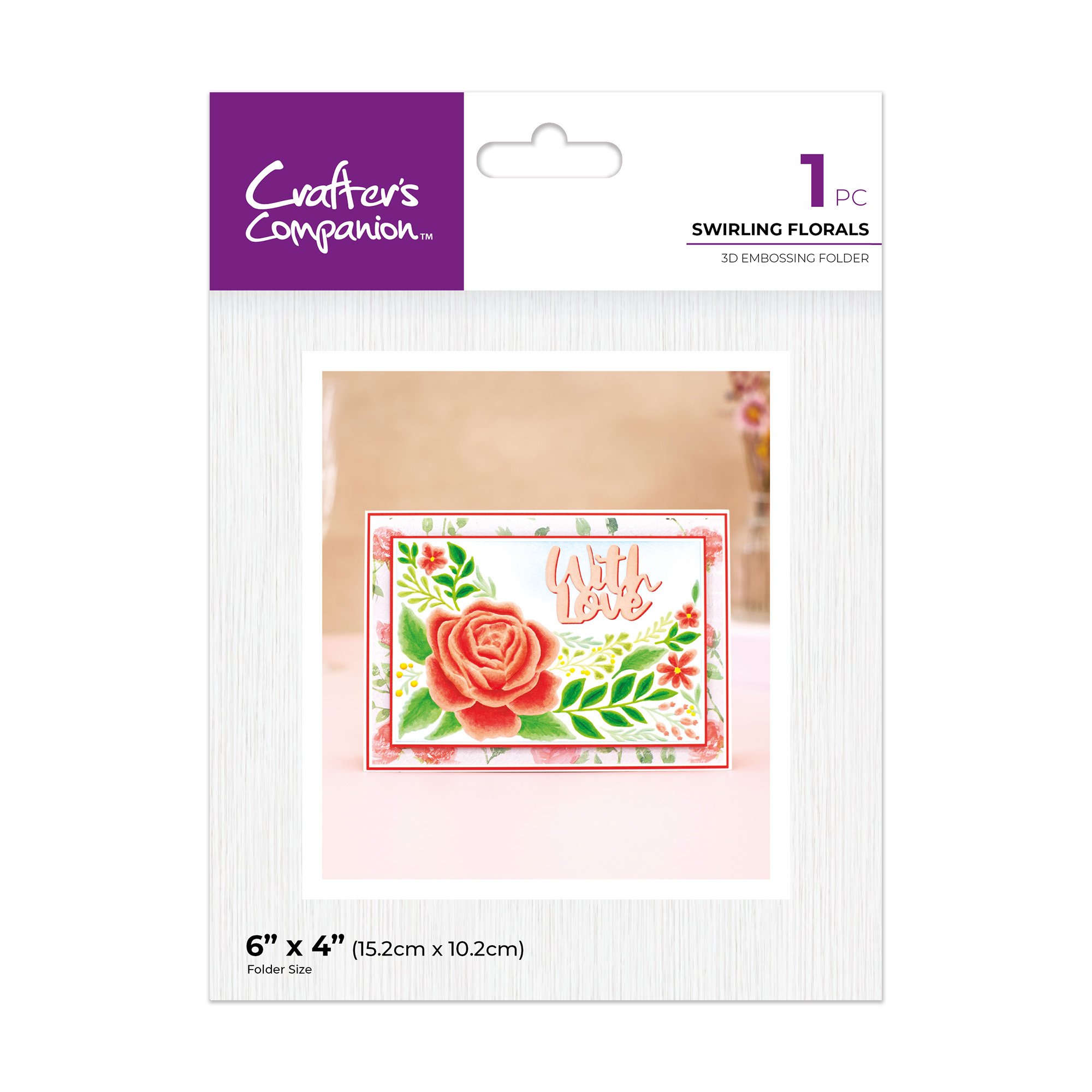 Partial 3D Embossing Folders Swirling Florals (CC-3D-EF4-SWFL ...