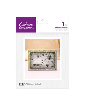 Crafter's Companion Partial 3D Embossing Folders Spooky Spiders (CC-3D-EF4-SPSP)