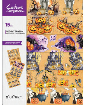Crafter's Companion Spooky Season 9x12 Inch 3D Topper Pad (CC-DTPAD9-SPSE)