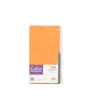 Crafter's Companion Pumpkin & Green 6x6 Inch Card & Envelopes (100pcs) (CC-PUMG-CBEN-6X6)