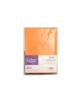 Crafter's Companion Pumpkin & Green 5x7 Inch Card & Envelopes (100pcs) (CC-PUMG-CBEN-5X7)