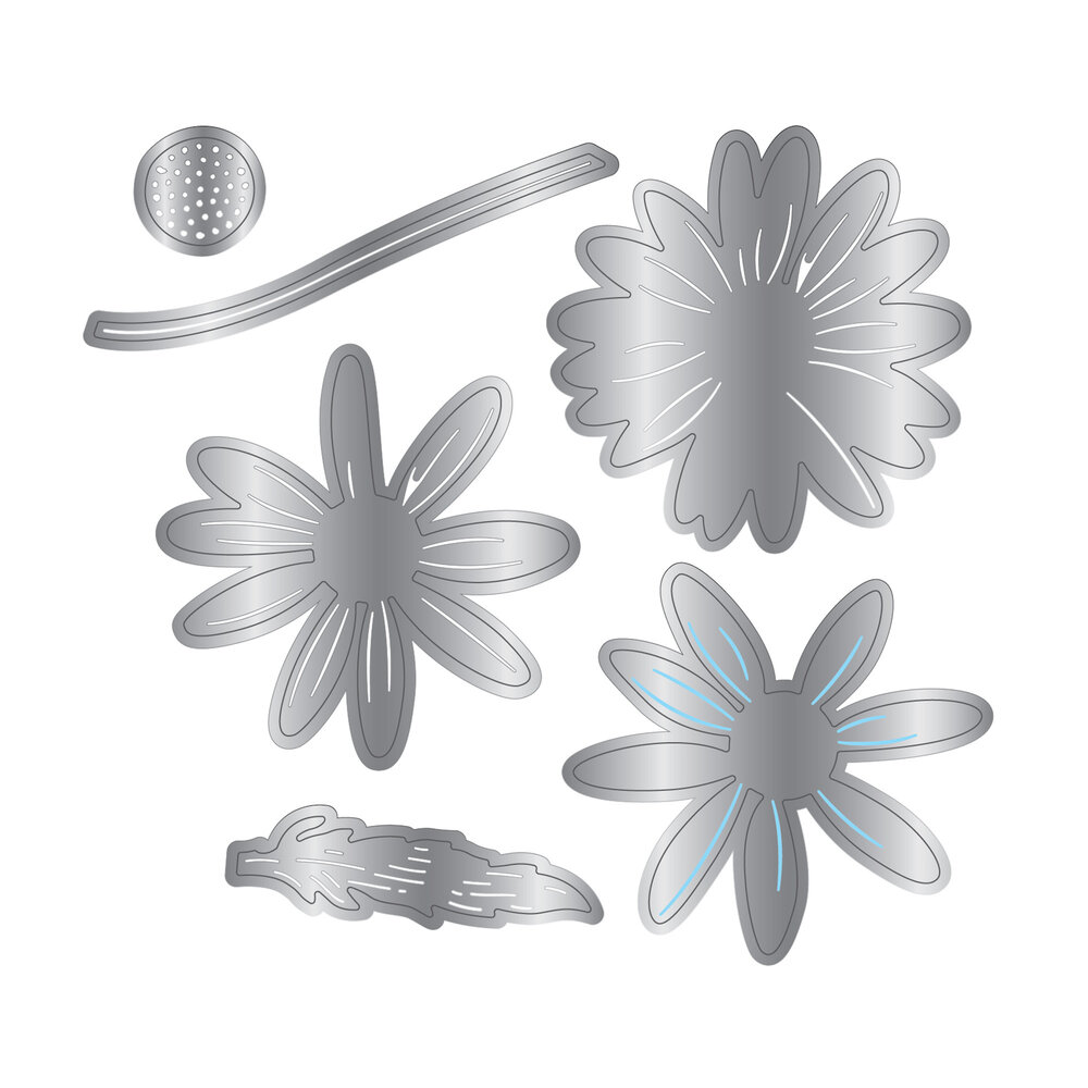 Crafter's Companion Layered Florals Metal Dies Delightful Daisy (CC-MD-ELE-DD)