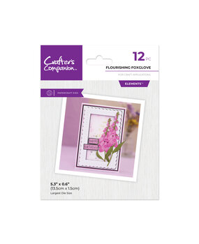 Crafter's Companion Layered Florals Metal Dies Flourishing Foxglove (CC-MD-ELE-FF)