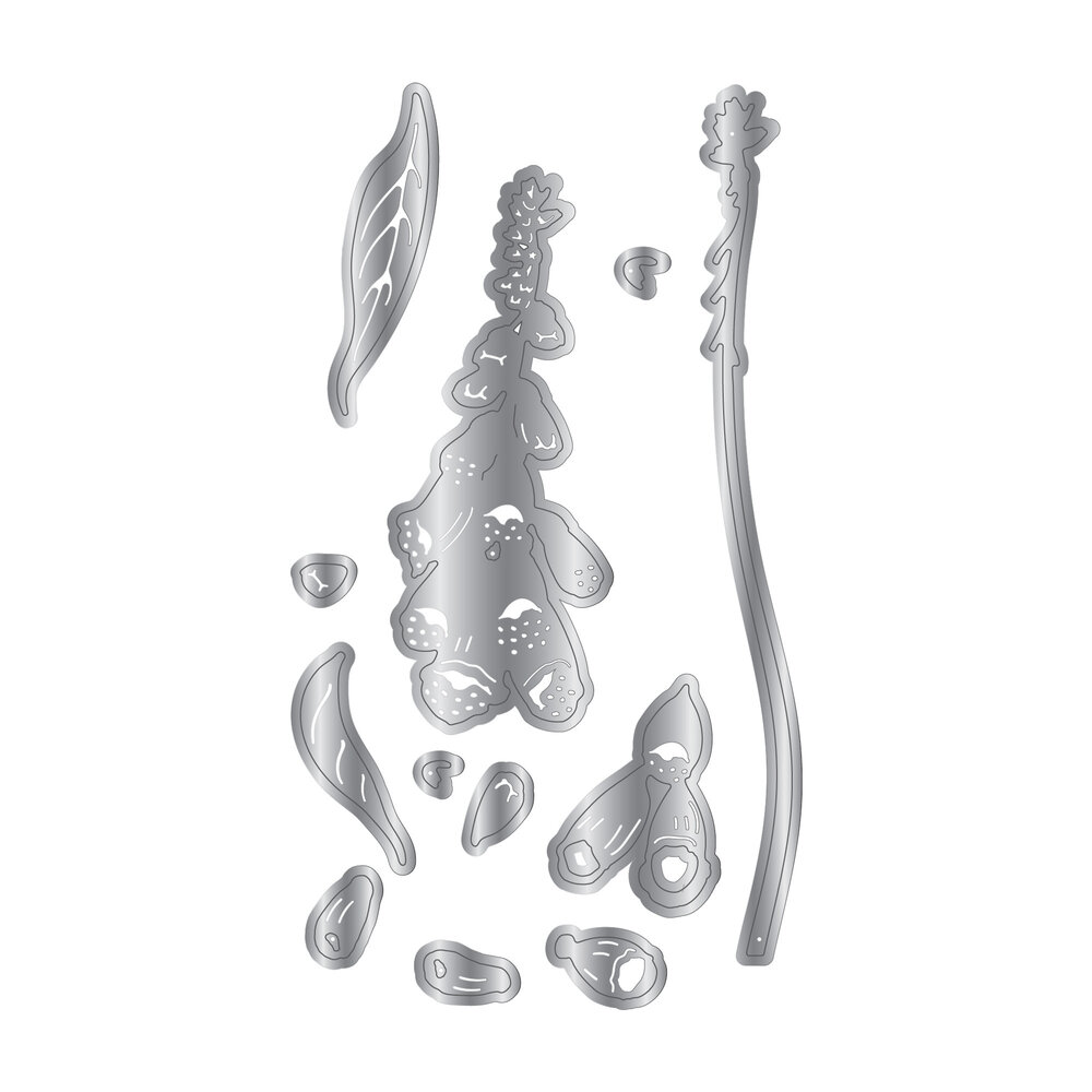 Crafter's Companion Layered Florals Metal Dies Flourishing Foxglove (CC-MD-ELE-FF)