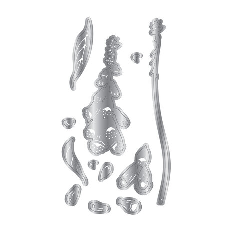 Crafter's Companion Layered Florals Metal Dies Flourishing Foxglove (CC-MD-ELE-FF)