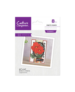 Crafter's Companion Layered Florals Metal Dies Pretty Poppy (CC-MD-ELE-PP)