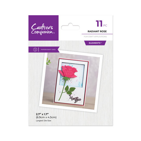 Crafter's Companion Layered Florals Metal Dies Radiant Rose (CC-MD-ELE-RR)