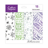 Crafter's Companion Luxury Foiled Acetate Pack 8x8 Inch Trick or Treat (CC-FACE8-TRTR)