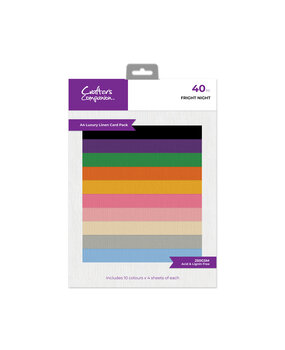 Crafter's Companion Halloween Character Boxes A4 Linen Card Fright Night (CC-BUMPLIN-FRNI-A4)