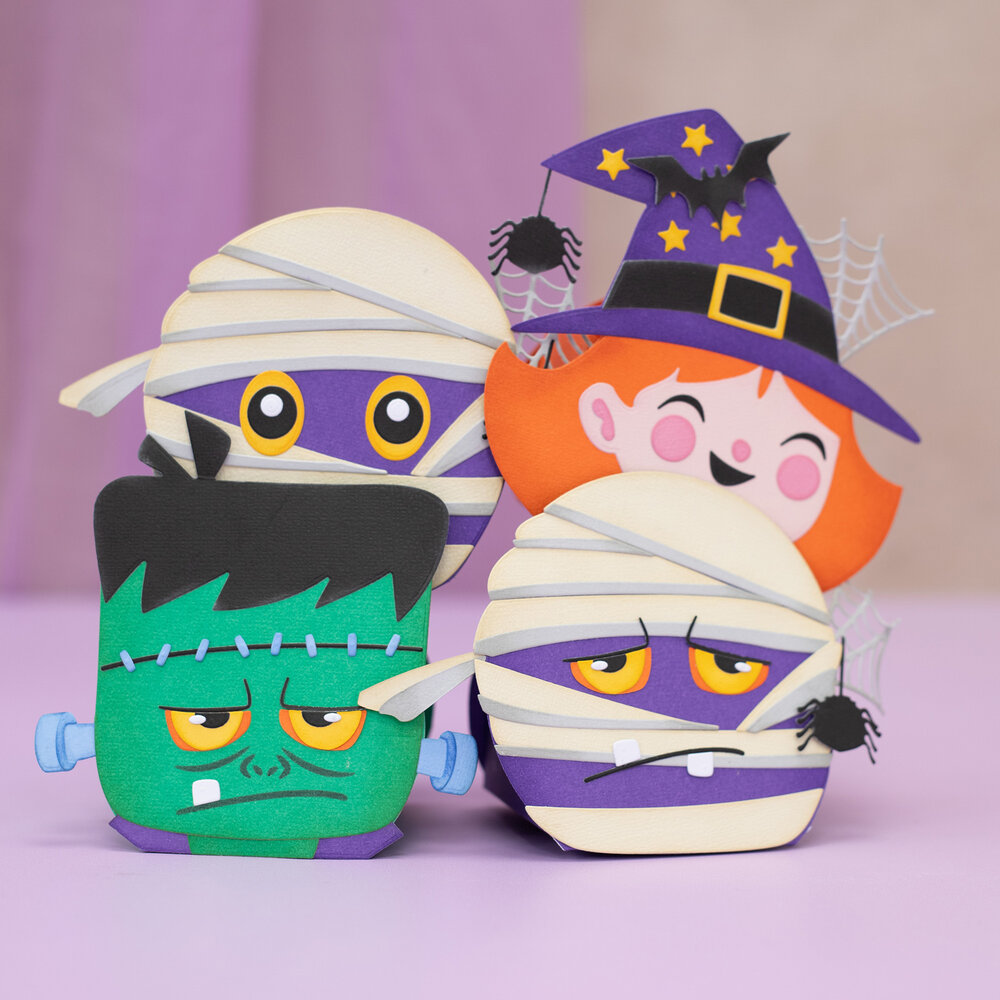 Crafter's Companion Halloween Character Boxes A4 Linen Card Fright Night (CC-BUMPLIN-FRNI-A4)