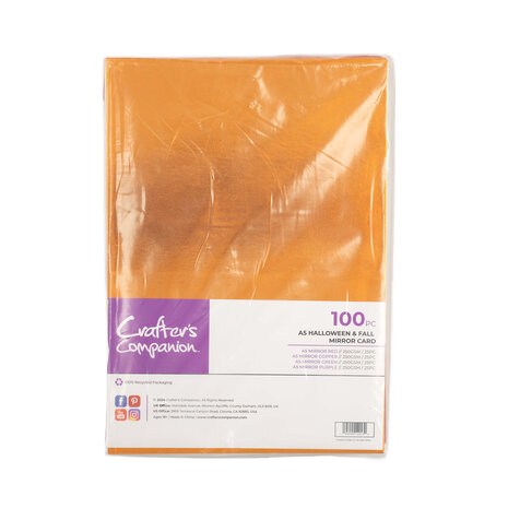Crafter's Companion Halloween & Fall A5 Mirror Card (100pcs) (CC-A5-MIR-HFAL) Crafter's Companion Halloween & Fall A5 Mirror Card (100pcs) (CC-A5-MIR-HFAL)
