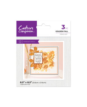 Crafter's Companion Halloween & Fall Glitter Stencil Golden Fall (CC-STEN-GOLFA)