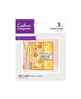 Crafter's Companion Halloween & Fall Glitter Stencil Harvest Glory (CC-STEN-HARGL)