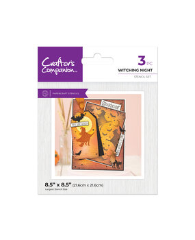 Crafter's Companion Halloween & Fall Glitter Stencil Witching Night (CC-STEN-WITNI)
