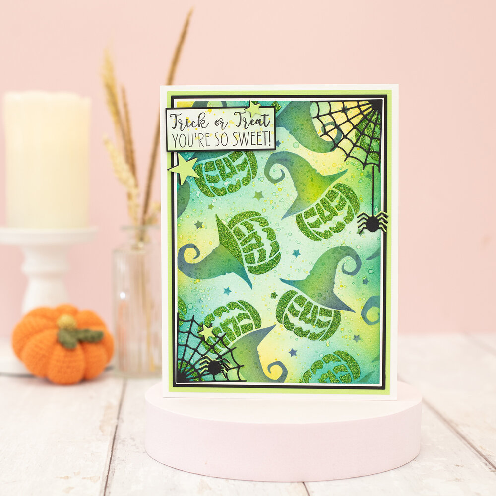 Crafter's Companion Halloween & Fall Glitter Stencil Trick or Treat (CC-STEN-TRITR) Crafter's Companion Halloween & Fall Glitter Stencil Trick or Treat (CC-STEN-TRITR)