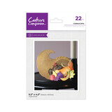 Crafter's Companion Halloween & Fall Shaped Card Stamp & Die Cornucopia (CC-STD-CORNU)