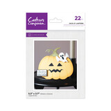 Crafter's Companion Halloween & Fall Shaped Card Stamp & Die Jack-o-Lantern (CC-STD-LANT)